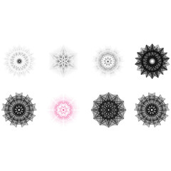 Holiday patterns of stars and flowers for gifts ground
