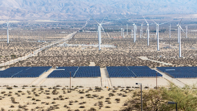 Wind and Solar energy generation in the desert