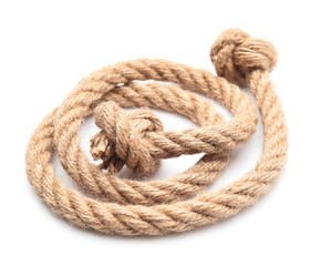 Rope on white background