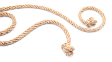 Ropes on white background