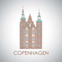 Obraz premium Rosenborg Castle. The symbol of Copenhagen, Denmark