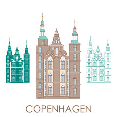 Obraz premium Rosenborg Castle. The symbol of Copenhagen, Denmark