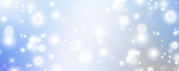Soft Christmas background With Snowflakes