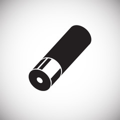 Bullet shell icon on white background for graphic and web design, Modern simple vector sign. Internet concept. Trendy symbol for website design web button or mobile app