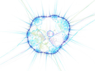 surreal futuristic digital 3d design art abstract background fractal illustration for meditation and decoration wallpaper