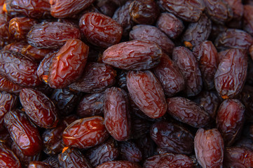 Dried dates fruits texture
