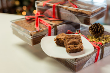 tasty brownie cake a gift for celebration days