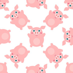 Obraz premium Pig seamless pattern
