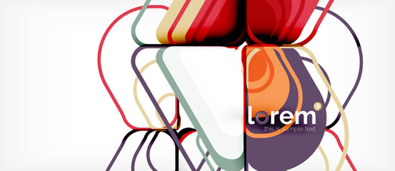 Abstract background multicolored geometric shapes modern design