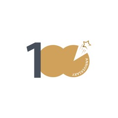 100 Year Anniversary Vector Template Design Illustration