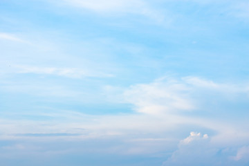sky with clouds moving with the wind.