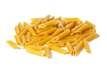pasta on white background