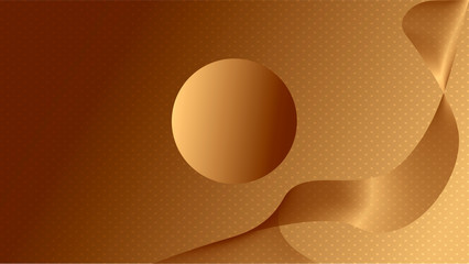 abstract golden curve motion illustration