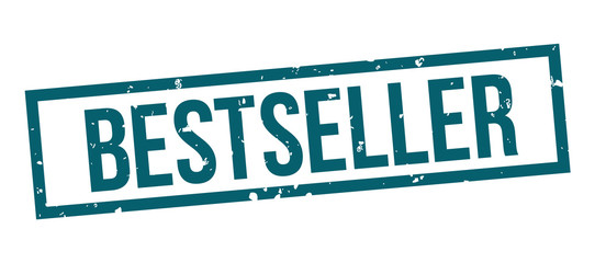 bestseller square grunge blue stamp badge