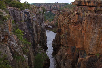 Bourke's Luck Potholes in Blyde River Canyon Nature Reserve in South African Republic in Africa