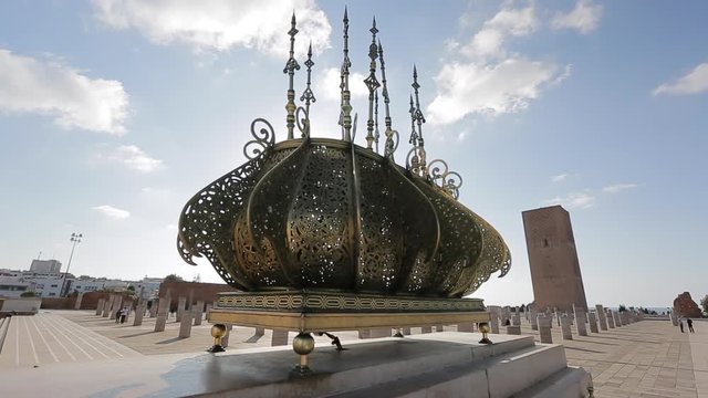 Decoration of the Hassan tour in rabat