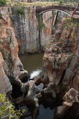 Bourke's Luck Potholes in Blyde River Canyon Nature Reserve in South African Republic in Africa