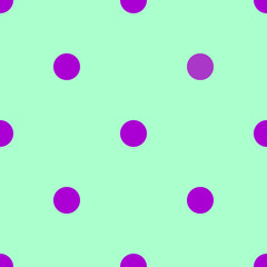 Polka dots pattern seamless design, vector illustation