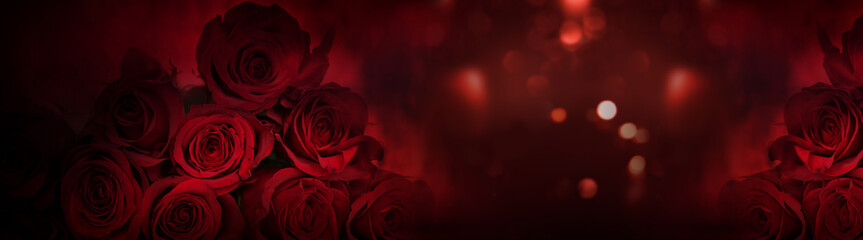 Dark red roses background