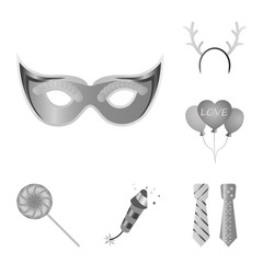 Vector illustration of party and birthday symbol. Collection of party and celebration stock vector illustration.