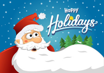 Mery christmas celebration from cute Santa Claus