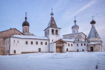 Fototapeta na wymiar Ferapontov Monastery in winter