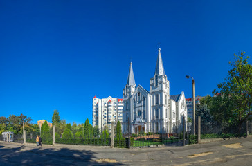 Fototapeta premium Church of Evangelical Christian Baptists in Odessa, Ukraine