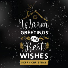 Fototapeta na wymiar Merry Christmas. Typography. Vector logo, text design. Greeting card.