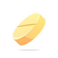 Tablet medicine vector isolated