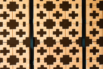 Asian style brick pattern material. vingage graphic geometric  feeling background