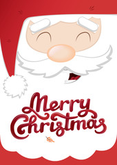 Happy new year. Cute Santa Claus symbol of the Christmas vector