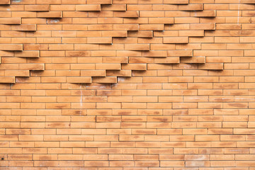 Old vintage brick pattern texture wall. raw grunge background style.