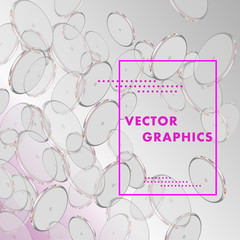 Vector transparent coins pattern background