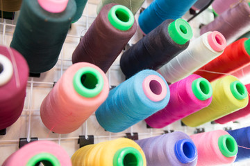 Color sewing threads
