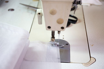 Workshop in sewing ramie fabric