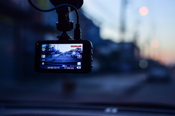 car camera on the road
