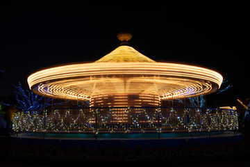 みろくの里　遊園地の光