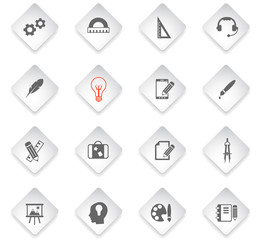 creative process icon set
