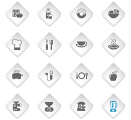 food and kitchen icon set