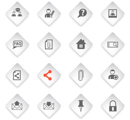 forum interface icon set