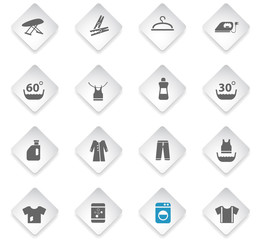 laundry icon set