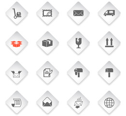 post service icon set