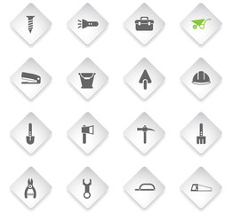 work tools icon set