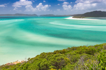 whiteheaven beach with beautiful colors