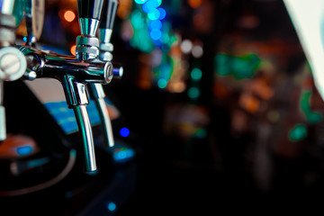 Beer tap in barse for bottling beverages