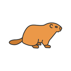 Groundhog Day color icon