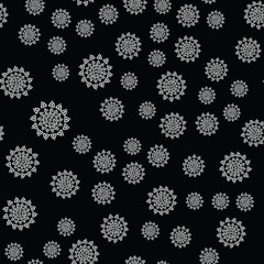 Seamless pattern of the ornaments