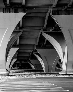 Supports To The Woodrow Wilson Bridge