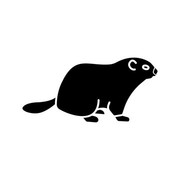 Groundhog Day Glyph Icon