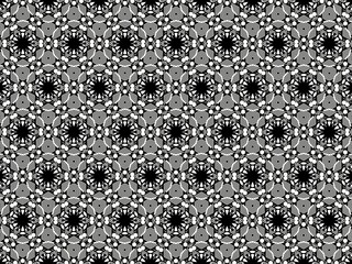 Black and white ornament.